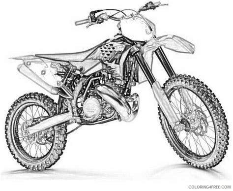 dirt bike coloring pages ktm Coloring4free - Coloring4Free.com