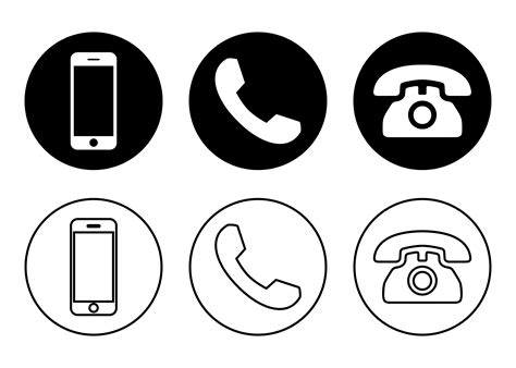 Telephone Icon Vector at Vectorified.com | Collection of Telephone Icon ...