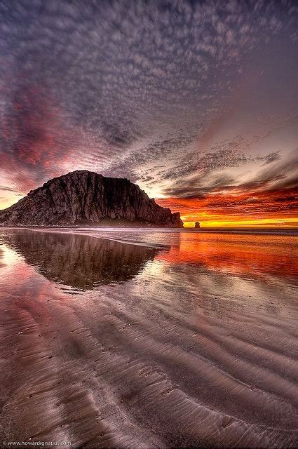 Morro Rock at Sunset, Morro Bay State Park, San Luis Obispo, California ...