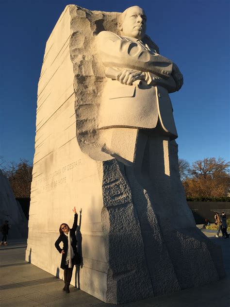 Martin Luther King Jr memorial monument, Washington D.C. November 25th ...