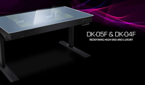 Lian Li DK-05F Dual eATX Tempered Glass RGB Desk - Black - Micro Center