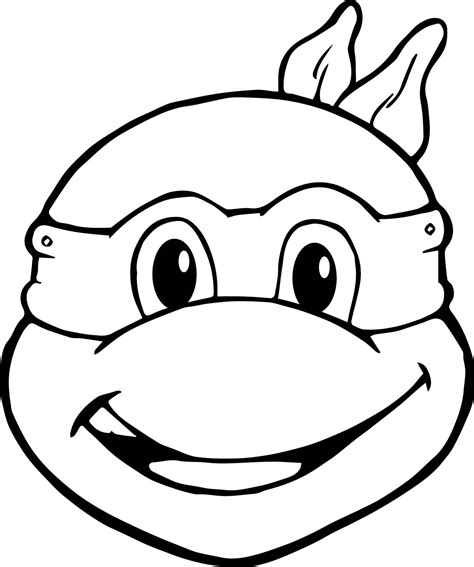 Ninja Turtle Face Drawing at GetDrawings | Free download