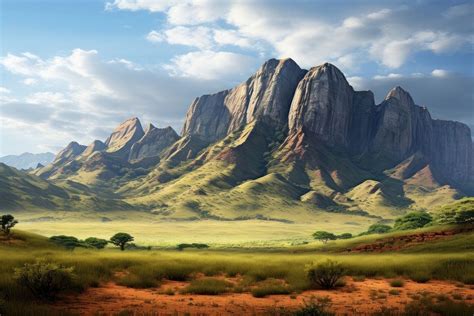 African mountain nature wilderness landscape. | Free Photo - rawpixel