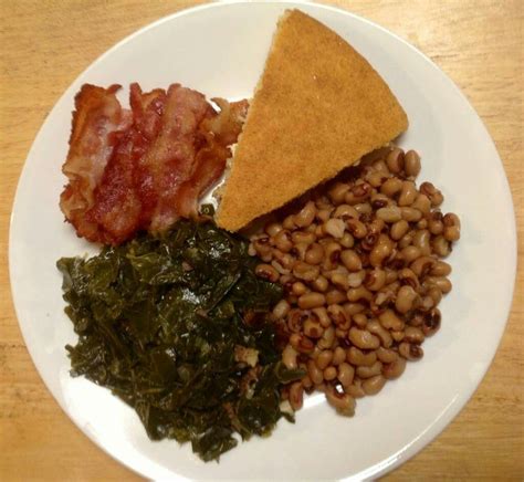 Black eye peas, collard greens cornbread and pork belly | Pork belly ...