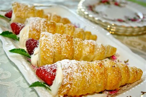 Mennonite Girls Can Cook: Cream Filled Puff Pastry Cones | Puff pastry ...