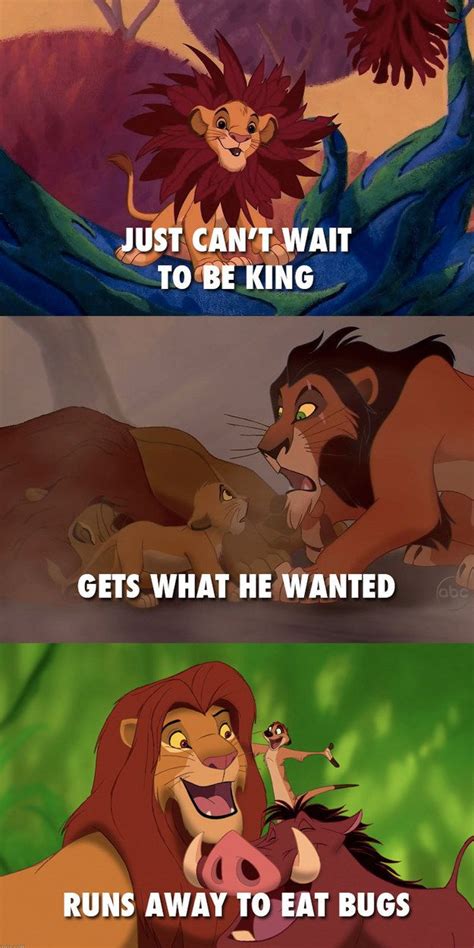 Simba | Disney quotes funny, Disney funny, Disney memes