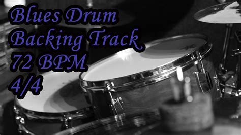 Blues Drum Loop Backing Track 72 BPM 4/4 Planetcover - YouTube