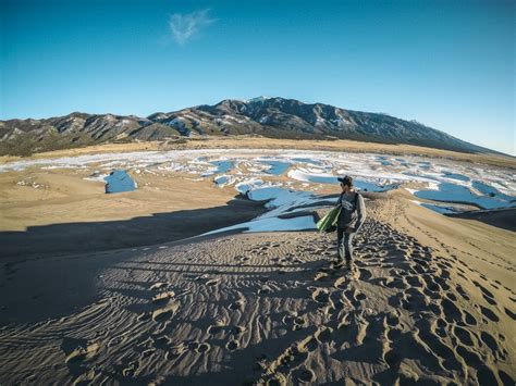 Sandboarding at the Great Sand Dunes National Park - Aimless Travels