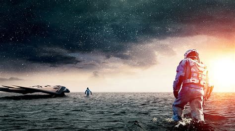 HD wallpaper: Interstellar (movie), movies, astronaut, sea | Wallpaper ...