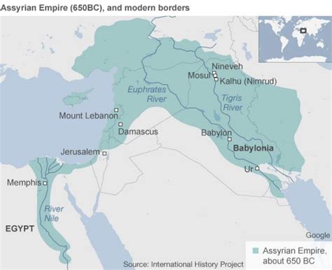 Assyrian Empire Map 650 Bc Maps