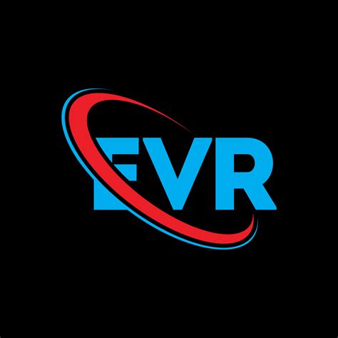 logotipo de EVR. cada carta. diseño del logotipo de la letra evr ...