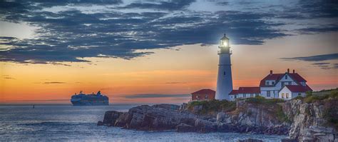 Cape Elizabeth Lighthouse Cape Elizabeth Portland Maine Cape Elizabeth ...