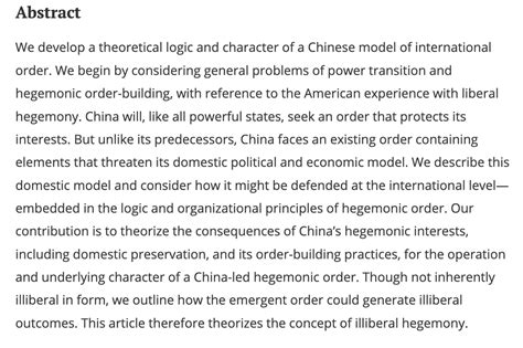 Security Studies on Twitter: ""China and the Logic of Illiberal ...