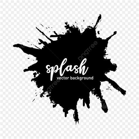 Fond De Vecteur Splash Noir Png PNG , Bannière, Art, Brosse PNG et ...