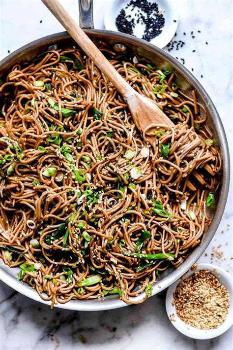 Sesame Soba Noodles | foodiecrush .com | Soba noodles, Foodie crush ...