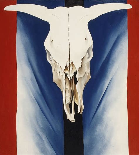 Cow's Skull, Red, White and Blue by Georgia O'Keeffe