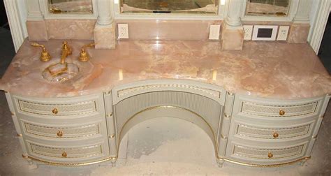 Custom Vanity Tops - MARBLE ONYX GRANITE & TERRAZZO