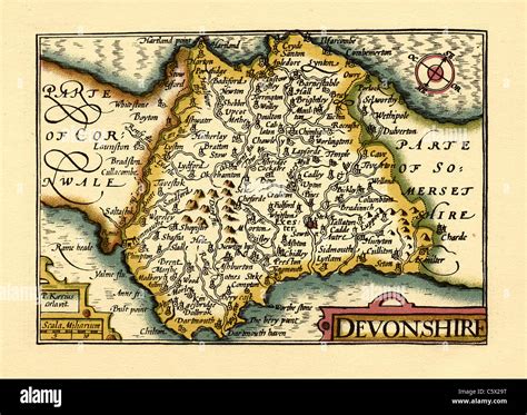 Map of devon england hi-res stock photography and images - Alamy