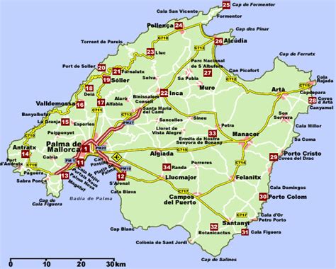 Mapa de la isla. | Islas, Mapas, Islas baleares