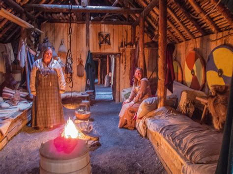 Inside Vikings' house, L'Anse Aux Meadows, Newfoundland, Canada ...