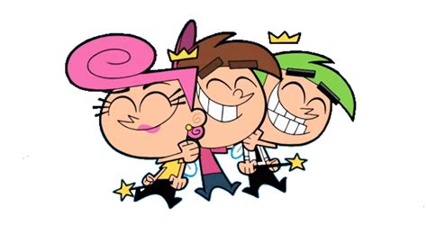 Timmy hugging Cosmo and Wanda (PNG) by Jack1set2 on DeviantArt