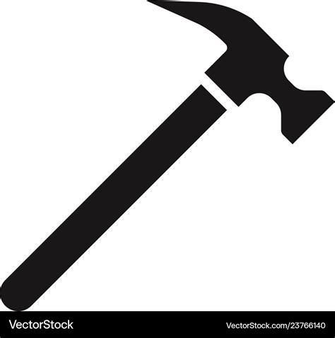 Hammer icon Royalty Free Vector Image - VectorStock