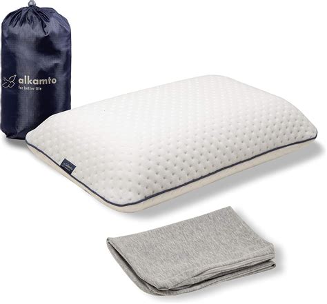 Amazon.com: ALKAMTO Travel & Camping Comfortable Memory Foam Pillow ...