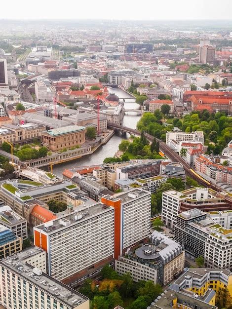 Premium Photo | Hdr berlin aerial view