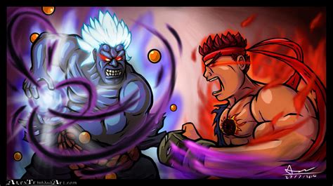 Evil Ryu Vs Oni by alextrinidad on DeviantArt