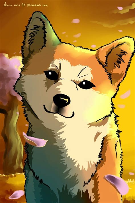 Hachiko Art / Akita-inu Art