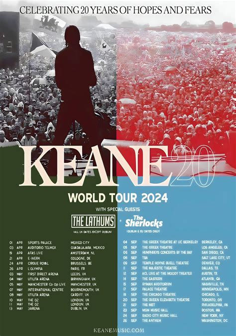 Keane Hopes And Fears Tour 2024 Setlist - Tandi Florella