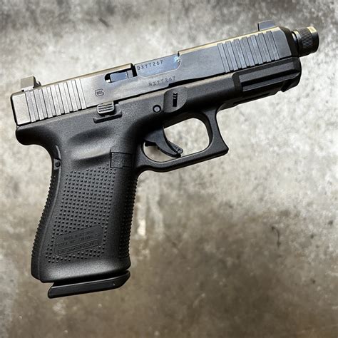 GLOCK 19 gen 5 factory threaded barrel and suppressor sight package ...