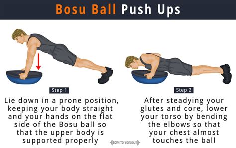 Bosu Ball Push Ups Exercises: How to do, Muscles Worked, Benefits