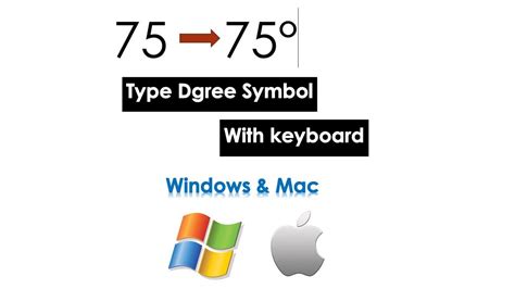 Degree Symbol || How to Type Degree [°] Symbol on Keyboard (Mac ...