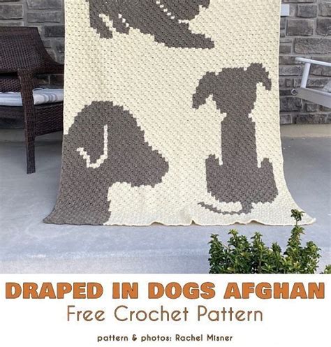 Drapped in Dogs Afghan Free Crochet Pattern Easy and quick C2C blankets ...