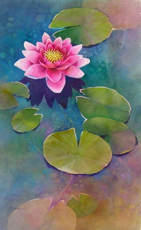 Pin on HD Wallpapers | Lotus flower painting, Flower art painting ...