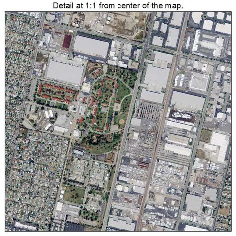 Aerial Photography Map of Santa Fe Springs, CA California