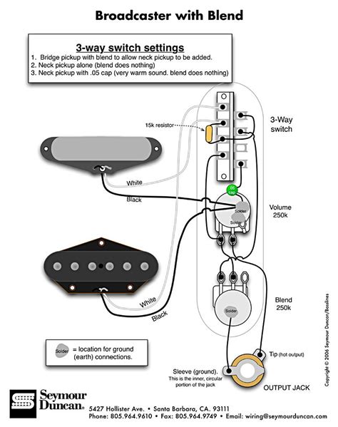 Wiring Diagrams For Telecaster Guitars