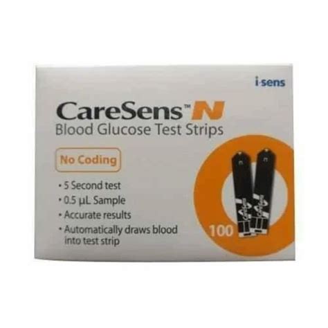 Plastic Sugar Test Strips CareSens N-100, For Hospital at Rs 620 in New ...