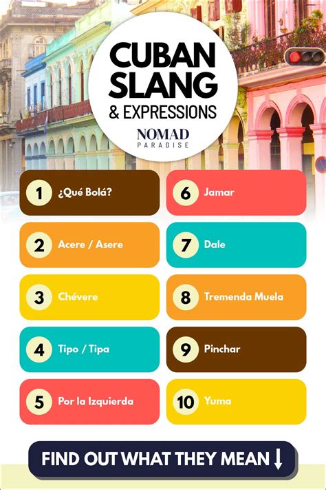 20 Cuban Slang Expressions to Chat like a True Cuban - Nomad Paradise