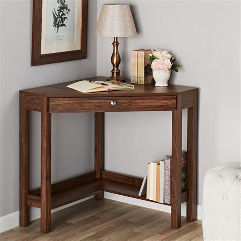 Corner Desks Walmart Mainstays Corner Writing Desk With Drawer And ...