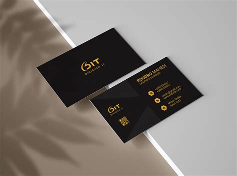 Black & Gold Premium Business Card Design :: Behance