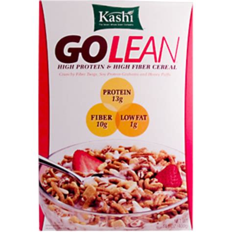 High Protein & High Fiber cereal: 1/2 cup of Kashi GOLEAN or Raisin ...