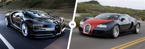 Bugatti Chiron vs Veyron speed/stats comparison | carwow