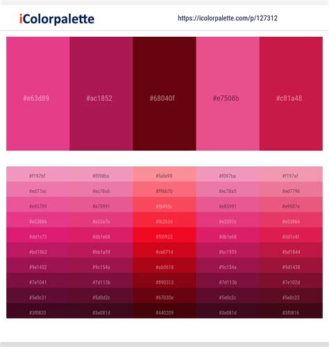 2 Latest Color Schemes with Cerise And Cardinal Color tone combinations ...