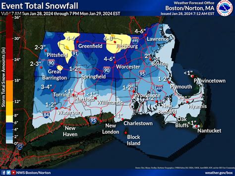 Mass. weather: Which areas are expected to get 6+ in. of snow ...