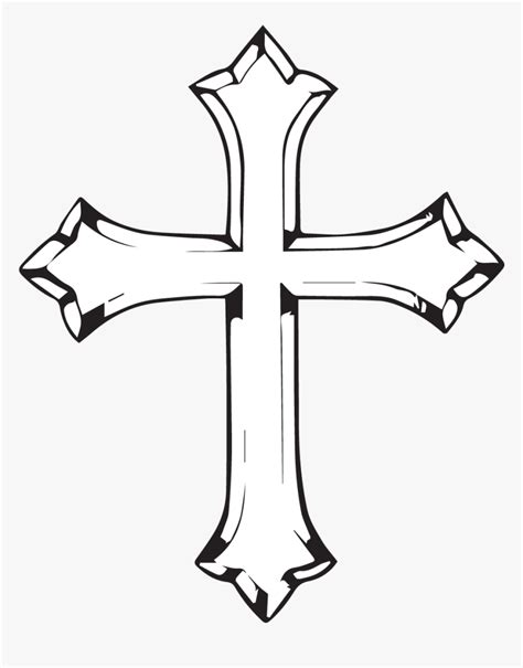 Tattoo Christian Cross Drawing Latinsk Kors - Jesus Cross Drawing, HD ...