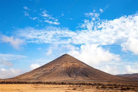 Volcano in Fuerteventura, Canary Islands - Stock Image - F017/3238 ...