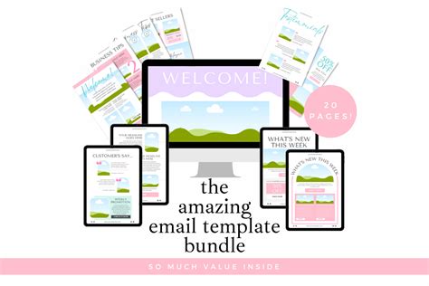 Canva Email Template Bundle Graphic by Okay Doodle Design Studio ...