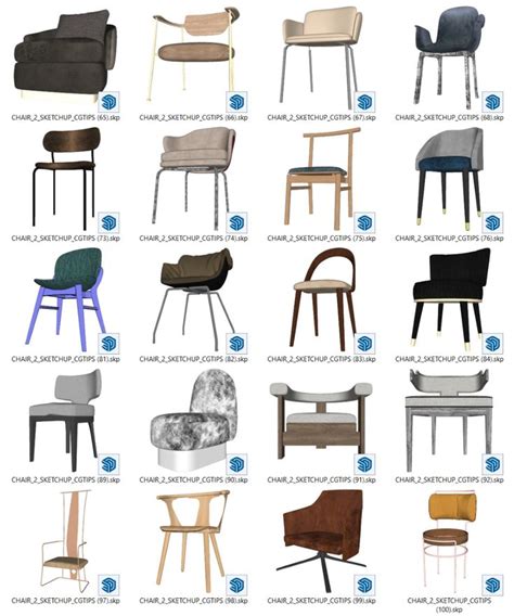 7211. Free Sketchup Chair Model Download